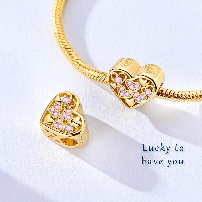 Серия Gold DIY Шармы Бусина Оригинальная Медь Инкрустированная Цирконием Подвески Солнце Насекомое Подходят для Браслета Ювелирный Подарок Маркировка