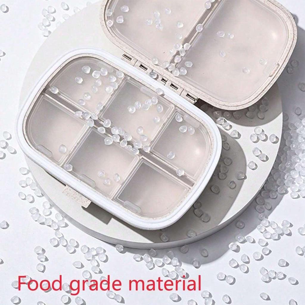 1pc Portable Moisture-Proof 8-Compartment Pill Box, Weekly Pill Organizer, Medicine Container