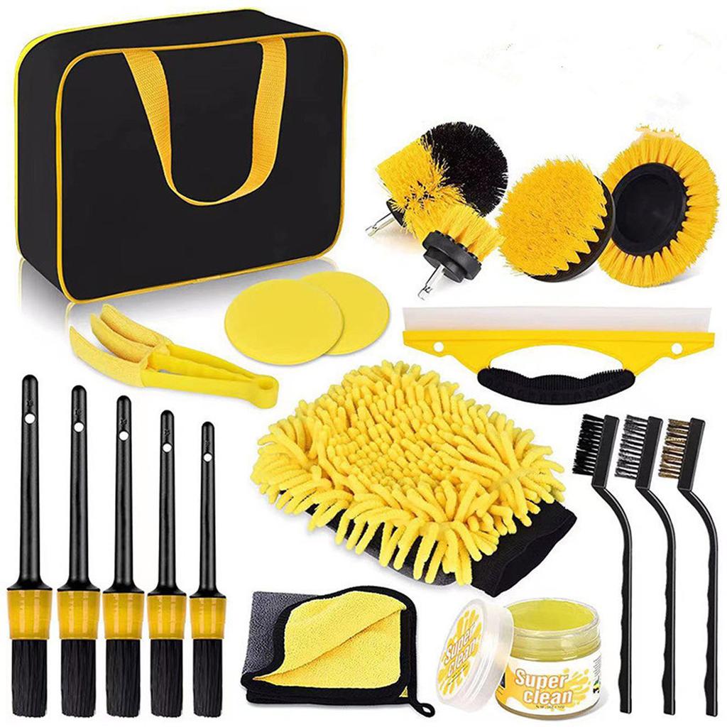 For Cleaning Detailing Brush Tire Brush Flexible And Car Rim Cleaning Brush Set