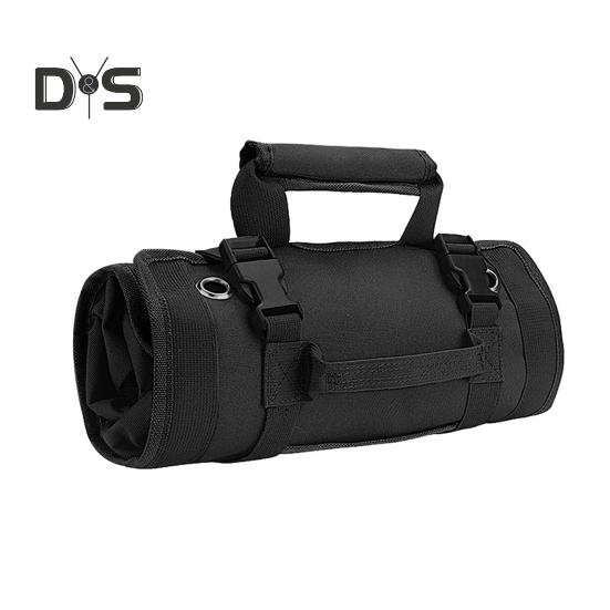 Tool Roll Up Bag with Handle Multi-compartments Large Capacity Zipper Closure Waterproof Heavy-Duty Tool Organizer Bag