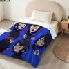 1PC Hotel Transylvania Mavis Dracula Patterned Flannel Blanket Suitable For All Seasons For Home Decor Warmth And Comfort Gifts Holiday Present