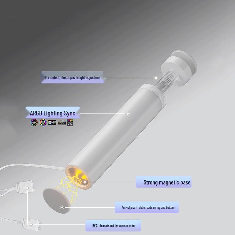 Магнитная подставка для видеокарты ARGB Aura Sync, алюминиевый сплав, для настольных корпусов