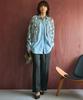 [AMERICAN HOLIC] "Bi-Bi-Bi" Tweed Straight Wide-Leg Pants Center Press Women's M Brown