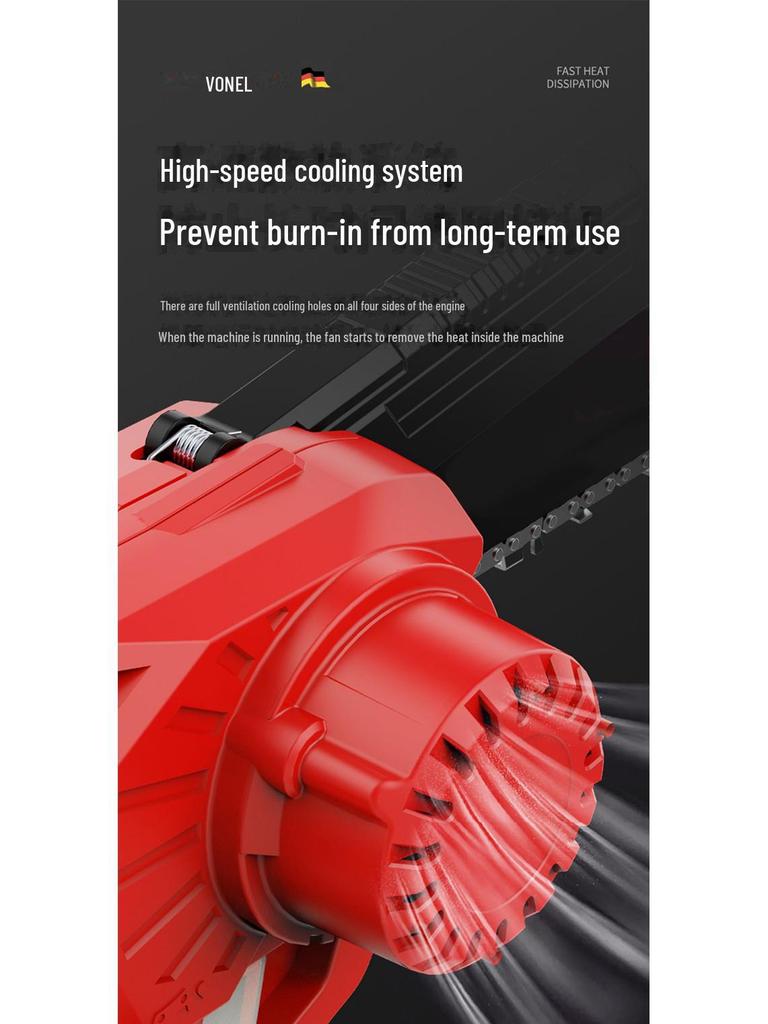 Аккумуляторная бесщеточная электрическая цепная пила для работы одной рукой для использования дома и на улице