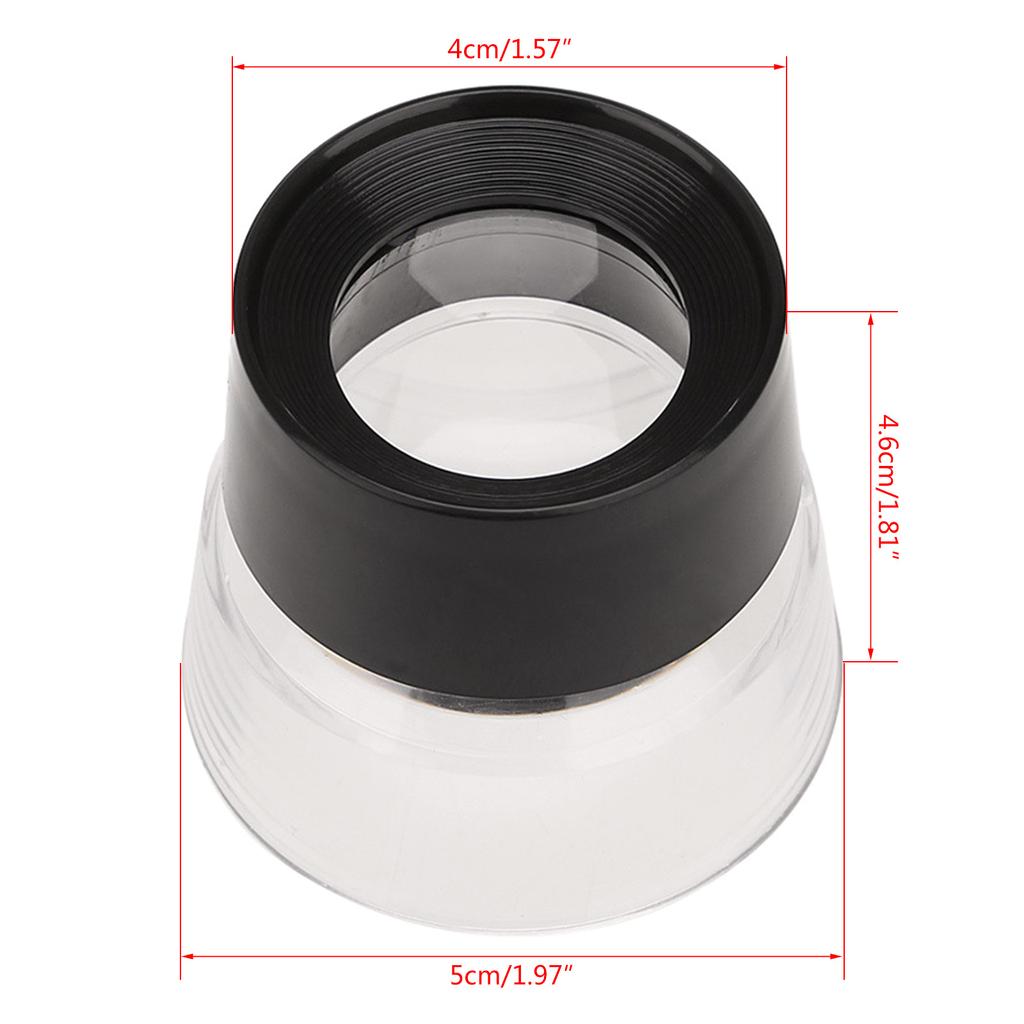 10-кратная ювелирная лупа-лупа для ювелирных изделий, монокль с петлей для глаз - карманное увеличительное стекло для ремонта часов, монет, драгоценных камней, марок