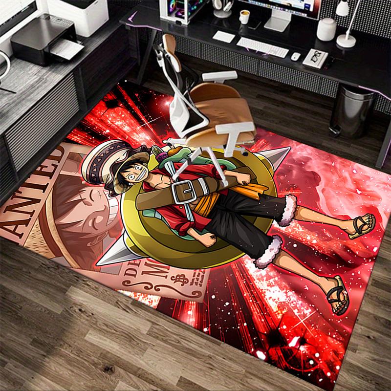 1pc One Piece Adventure Carpet for Playroom Bedroom Living Room Sofa Home Decor,kids Game Area Rug Non-slip Floor Mat Y82619