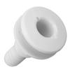 White Injection Molded Polypropylene Thru Hull Fitting Hose Coupling  Boat Drainage