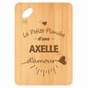 Planche À Découper - PLANETEE - Axelle d'Amour - Bambou 30x20x1 Cm - Trou D'accroche 24 Mm - Cadeau Femme