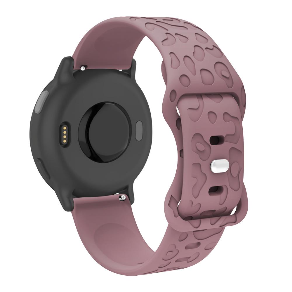 Силиконовый ремешок с леопардовым принтом 18 мм, 20 мм, 22 мм для Garmin Forerunner 245 255 265 Vivoactive 5 Venu SQ, ремешок для умных часов Huami Amazfit Bip GTS GTR