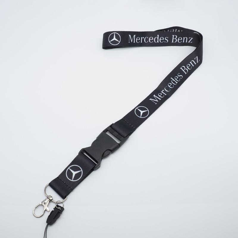 JVC4 Card Lanyard Keychain Motorcycle Car Keyring Neck Wear Chain For Mercedes Benz AMG W177 W176 X166 X167 C257 C218 X253 C118 C117