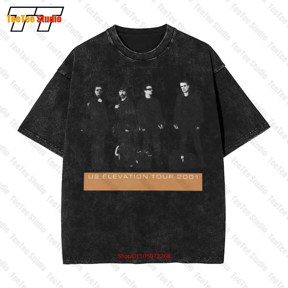 U2 Elevation Tour 2001 Vintage Oversized T-Shirt Rock Band OUA6