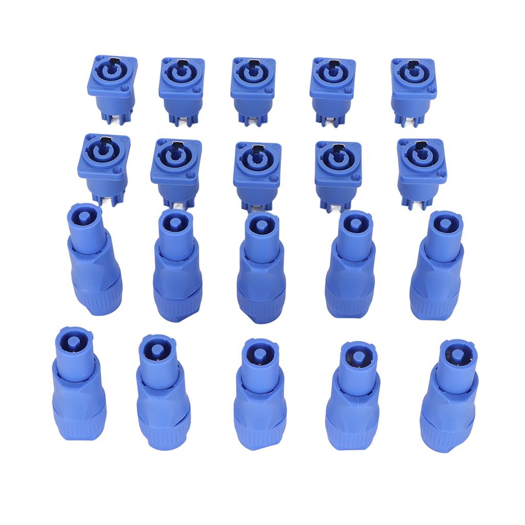 10 комплектов 3-контактного силового разъема Профессиональный штекер силового кабеля для сценического освещения для светодиодного большого экрана, динамика