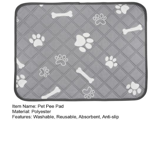 Washable Pet Pee Pads Reusable Absorbent Dog Training Pad Leakproof Non-Slip Wee Wee Mat for Puppy Playpen Crate Whelping Box Potty Training
