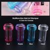 New Nail Design for French Tips Jelly Transparent Nail Stamper Scraper Set Silicone