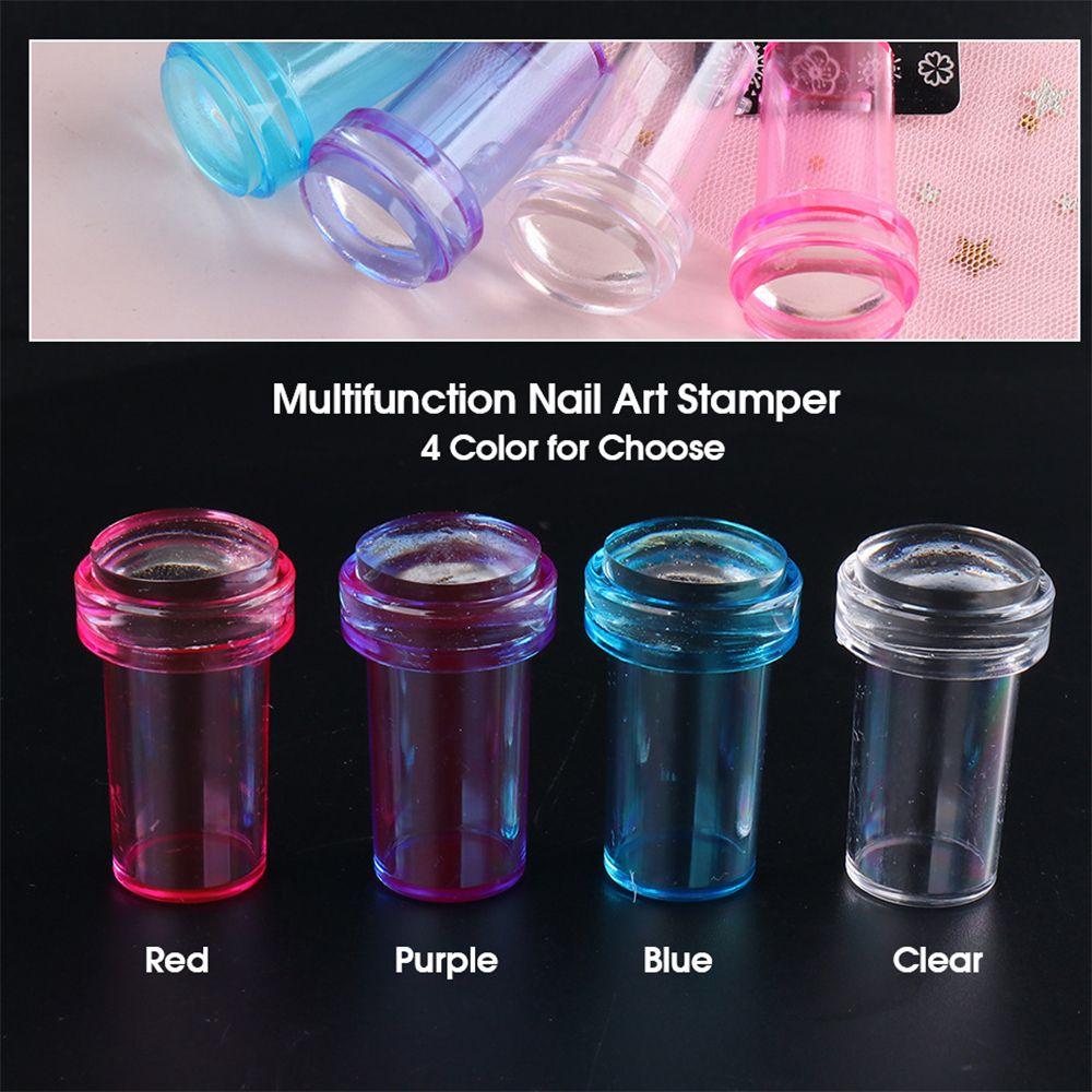 New Nail Design for French Tips Jelly Transparent Nail Stamper Scraper Set Silicone