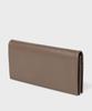 Paul Smith Striped Colored Edge Long Wallet in Grayish Beige