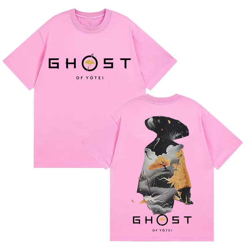 Ghost of Yotei Japan Graphic T Shirts Mens Harajuku Clothing Short Sleeve Tshirts Casual Springsummer Short Sleeve Top