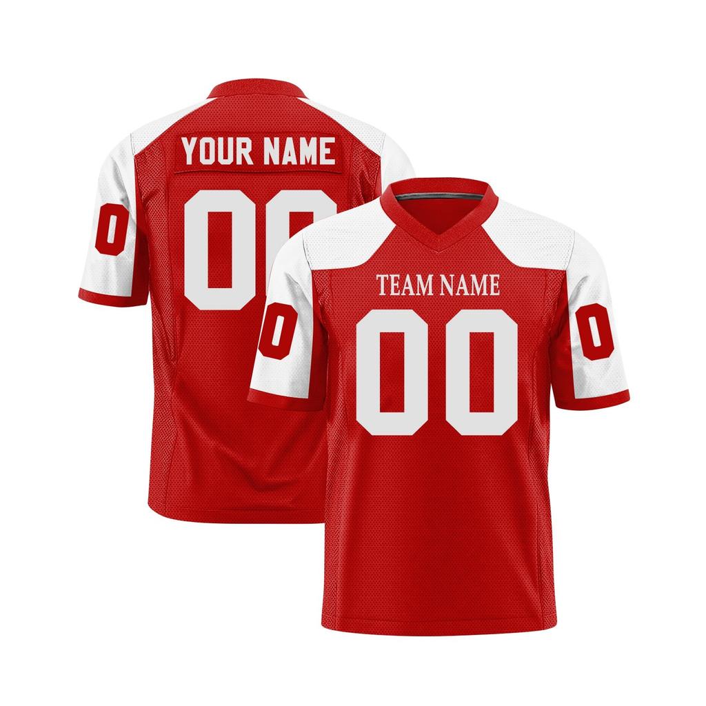 Custom Football Jerseys Personalized Printed Team Name & Number Sports Uniform For Men Women Youth
