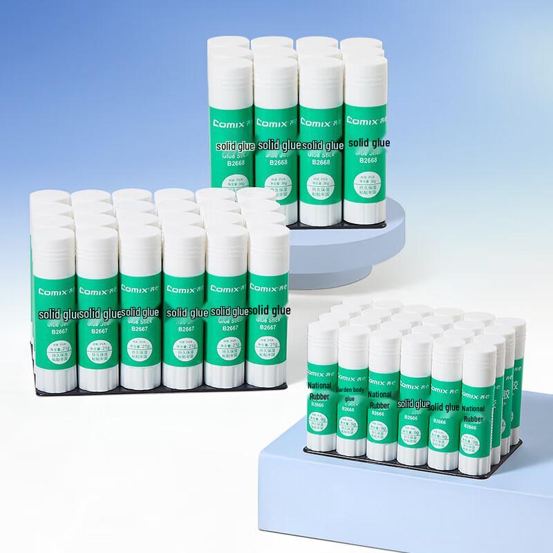Qixin Super Strong PVA Glue Sticks, 21g (Pack of 24)