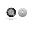 1pcs 57mm Aluminum Car Bonnet  Hood Sticker Auto Accessories For Mercedes Benz AMG W124 W140 W163 W202 W203 W204 W210 W211 W205