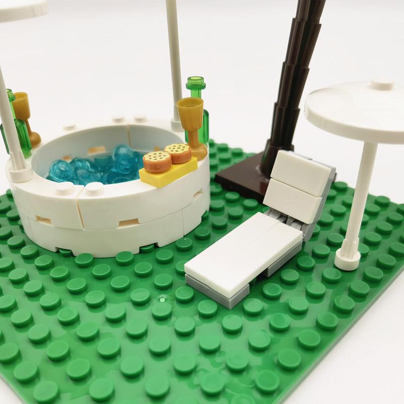 Farm Sunflowers Trees Bricks Blocks for Children MOC City Building Toys Animals Acc Bloques Compatible Classic Mini Blocks Parts