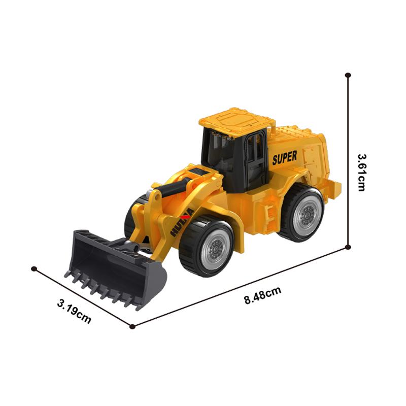 non-toxic Huina 1:80 Alloy Engineering Car Model Excavator Dumper Dump Truck Loader Bulldozer Tractor Collection Toys for Kids Gifts
