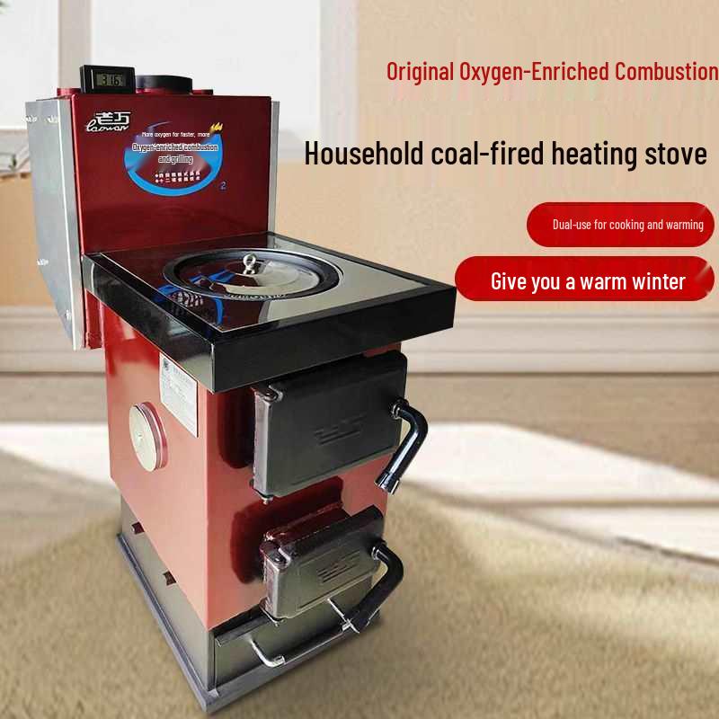 Energy-Saving Coal-Fired Stove & Radiator for Cooking and Heating