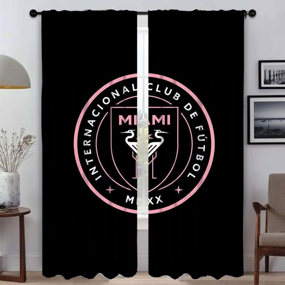 MiamiS Partition Tulle for Bedroom Window Curtain for Room 2 Panel Halloween Decoration Blackout Curtains Shades Living Kitchen