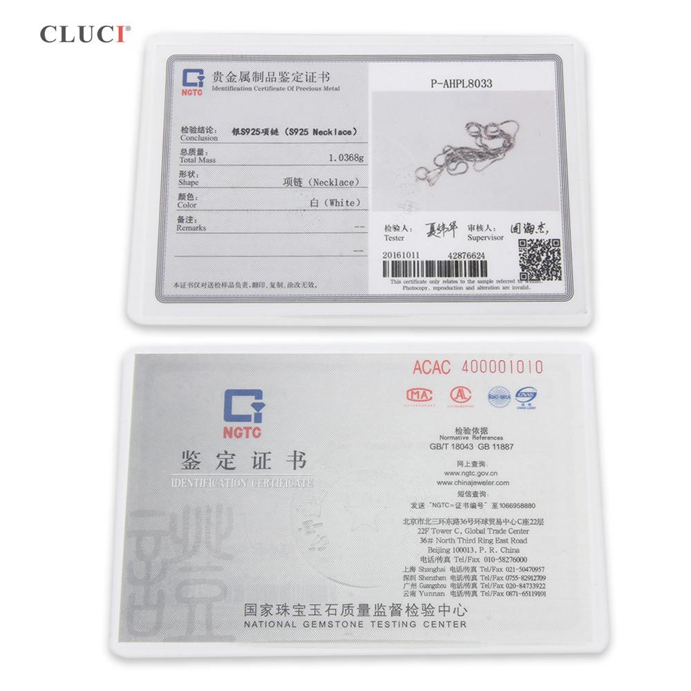 CLUCI 3 шт. Модная женская серебряная цепочка-коробка 925 пробы для кулона SN008SB-1