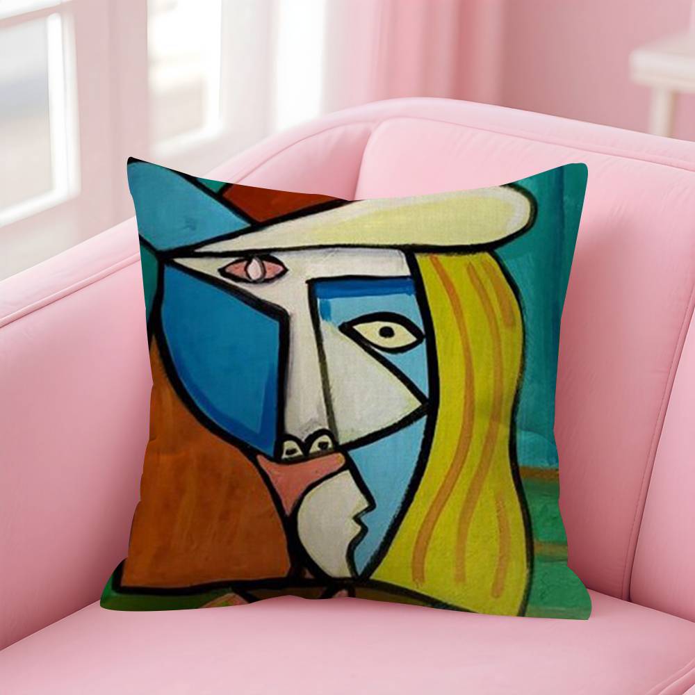 Abstract Picasso Art Classic Cushion Cover Car Throw Pillow Case For Sofa Car Christmas Gift