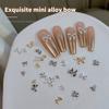 10Pcs Luxury Kawaii Bow Nail Art Charms 3D Japanese Alloy Bow Tie Jewelry Nail  Decoration Diy Accessories