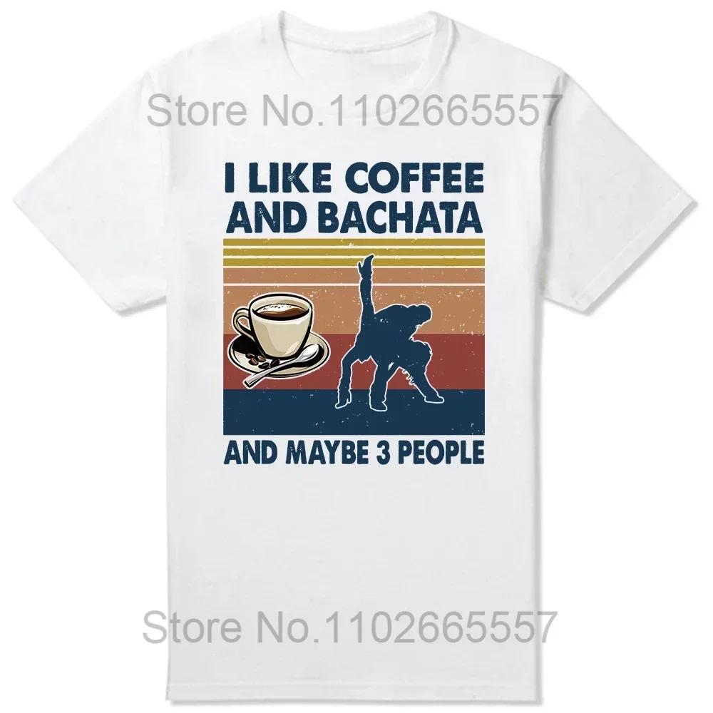 Смешная футболка с надписью I Love Bachata Dance, ретро, винтаж, с круглым вырезом, коротким рукавом, модная, повседневная, базовая