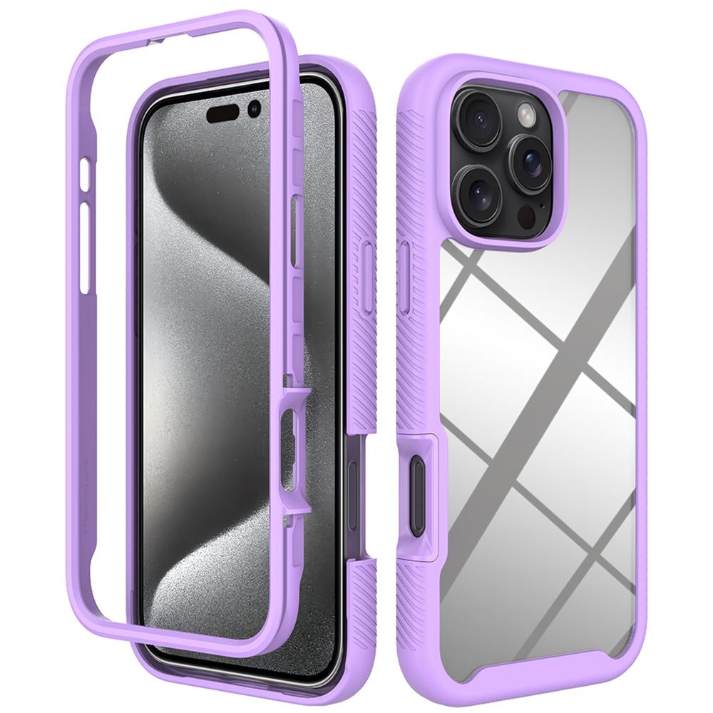 For iPhone 16 Pro Max Case Anti-Drop 2-in-1 PC+TPU Phone Cover
