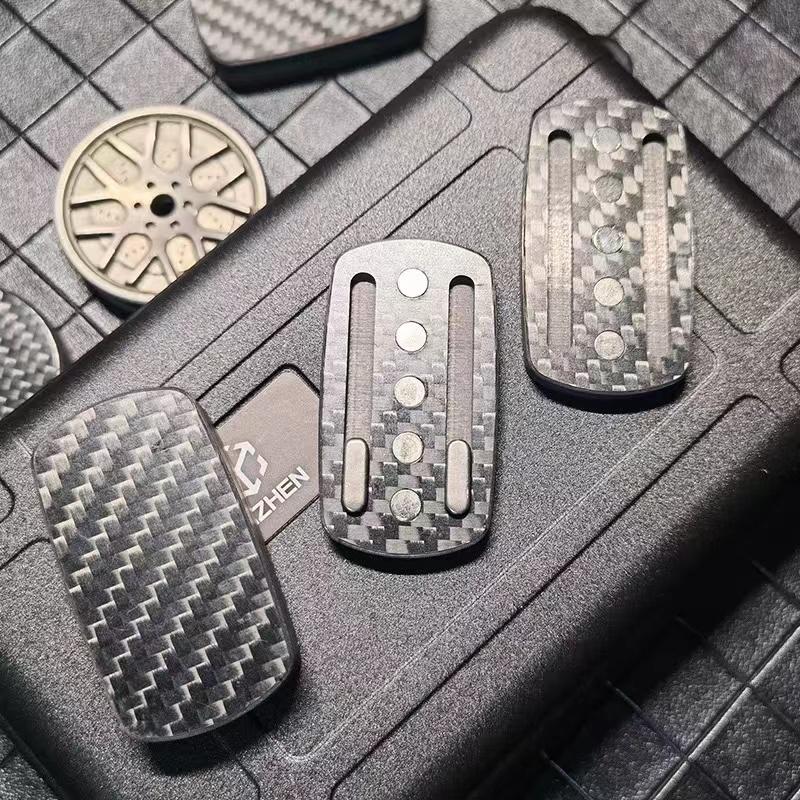 Углеродное волокно EDC Fidget Slider для взрослых, толкающий слайдер, игрушки Fidget, EDC, антистресс, спиннер для снятия стресса, СДВГ, аутизм, сенсорная игрушка