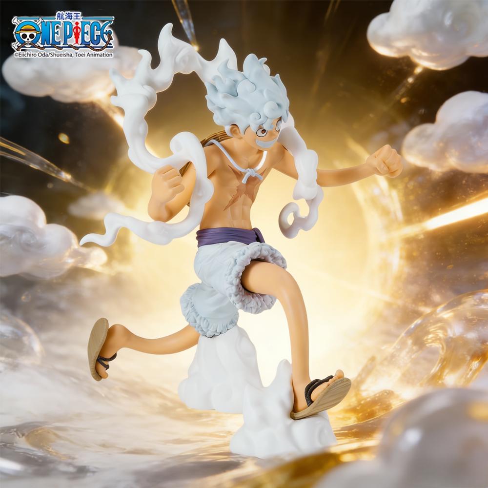 1 шт. Официально One Piece Луффи Гир 5 (Форма Бога Солнца Ника) Фигурка - Декоративная коллекционная фигурка, идеально подходящая для праздничного подарка