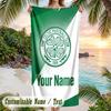 Beach Towel Celtic FC Print Custom Name Text Soft Towel for Swimming Pool