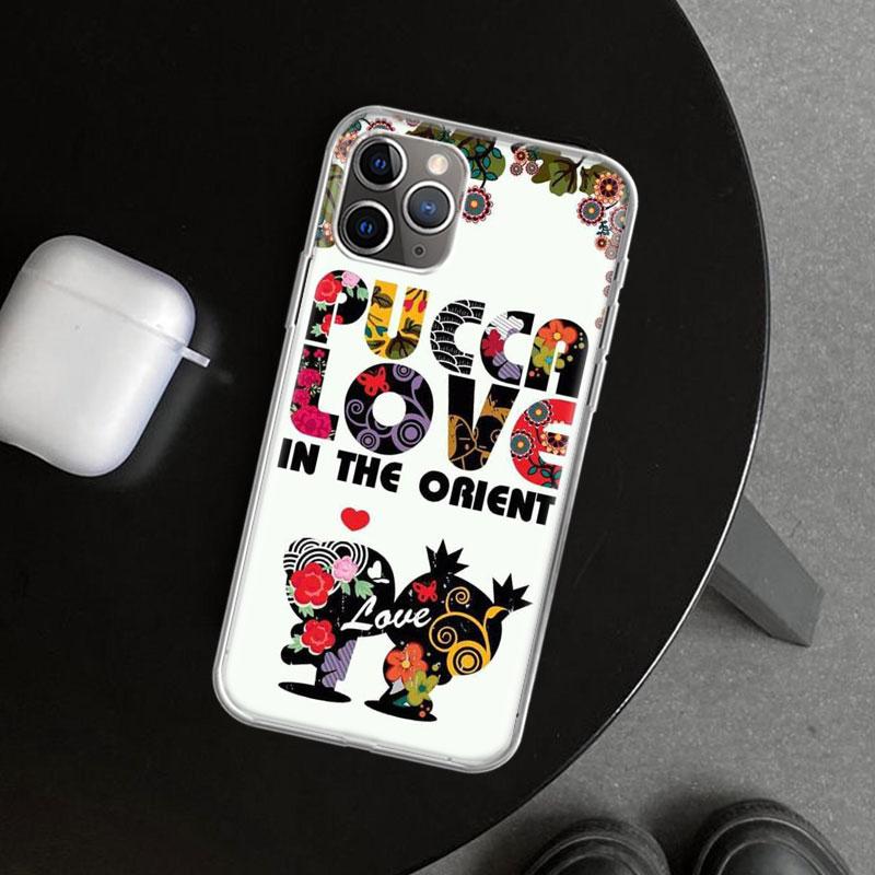 Милый Мультяшный Чехол-Крышка Pucca Garu для iPhone 11 12 13 Mini 14 15 Plus 16 Pro Max 17 Air 7 8 + SE Художественный Индивидуальный Fundas 11