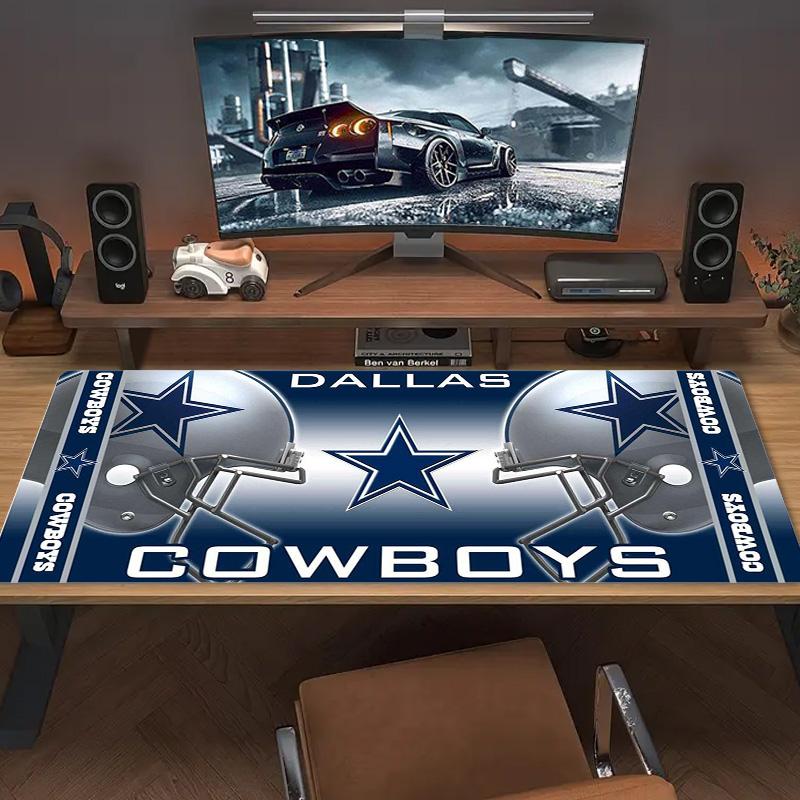 Коврик для мыши Dallas Cowboys Большой игровой коврик для стола Нескользящий коврик для ноутбука и планшета XXL Коврик для мини-ПК с заблокированным краем