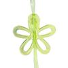 Decorative Tape with Plastic Flowers Green Ribbons 165 cm