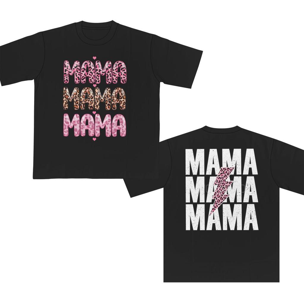 Mama Print Tshirts For Women Summer Casual Oversized Tee Shirts O Neck Shortsleeved T Shirts Fashion Mothers Gifts TShirt