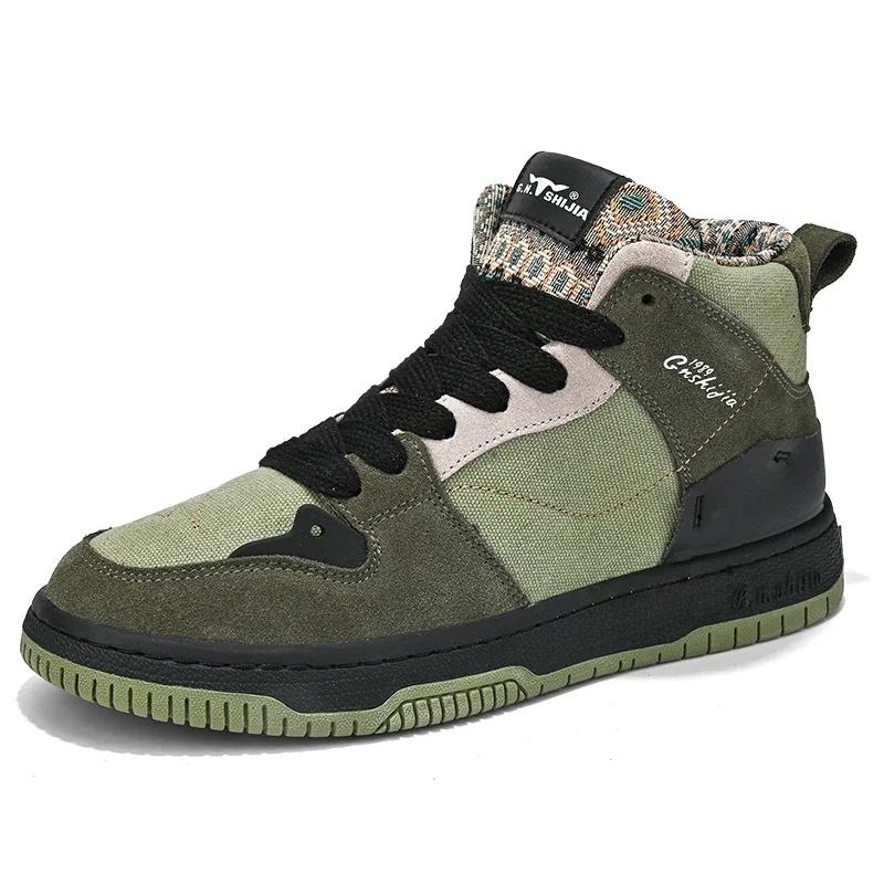 Heren Schoenen 2024 осень новая мода шнуровка мужские вулканизированные туфли зимние теплые кроссовки для мужчин легкие удобные мужские туфли на плоской подошве
