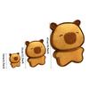 Kawaii Plush Biscuit Capybara Throw Pillow Cute Capibara Cake Cookie Toast Keychain Sofa Cushion Nap Sleeping Toys Birthday Gift