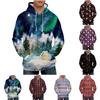 Men's Loose Printed Hooded Sweatshirt Men's Casual Fashion Sports Sweatshirt