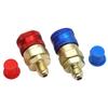 R134A Quick Connect Coupler Adapter Set Quick Connector Adapter Refrigerant Quick Coupling Adapters for Air Conditioning
