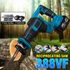 388VF Cordless Reciprocating Saw Portable Electric Saw Replacement Metal Wood Cutting Machine Tool With 2 Battery