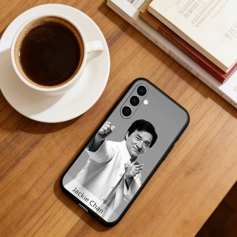 Jackie Chan Phone Case Black Silicone Soft For Samsung Galaxy A73,A72,A71,A70,A53,A52,A51