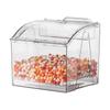 Food Storage Container Open Front with Lid for Commercial Bakery Candy Store Stackable Food Storage Container Snack Organizer