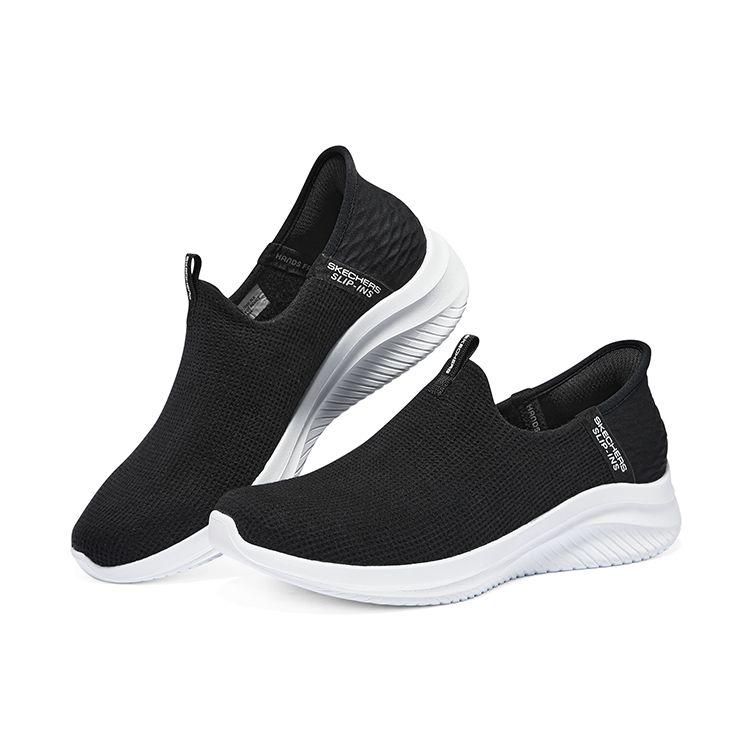 Skechers Ultra Flex 3.0 Slip-Ins Удобные Легкие Повседневные Туфли Женские повседневные туфли Черный 150171-BLK