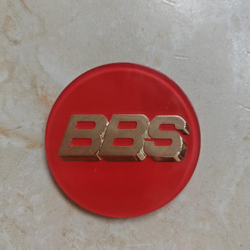 BMN1 4pcs/set 69mm Acrylic PMMA Planar Surface Stickers Car Wheel Hub Center Hub Cap for BBS 0924030 Cap Sticker Accessories