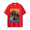 Графическая футболка рэпера The Notorious B.I.G. Футболка с принтом Бигги Смоллса Унисекс Женская Хип-Хоп Винтажная Оверсайз Футболка с коротким рукавом